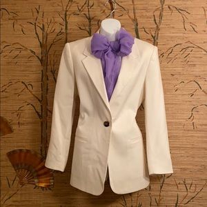 Sag Habor Cream Wool Blazer